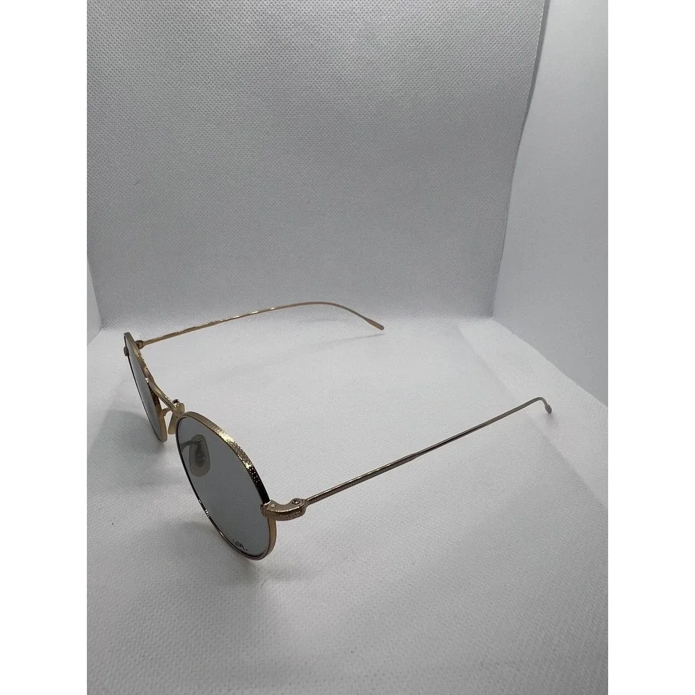 Oliver Peoples OV1220S Vintage Style Sunglasses Oval Gold Frame Gray Lens‎